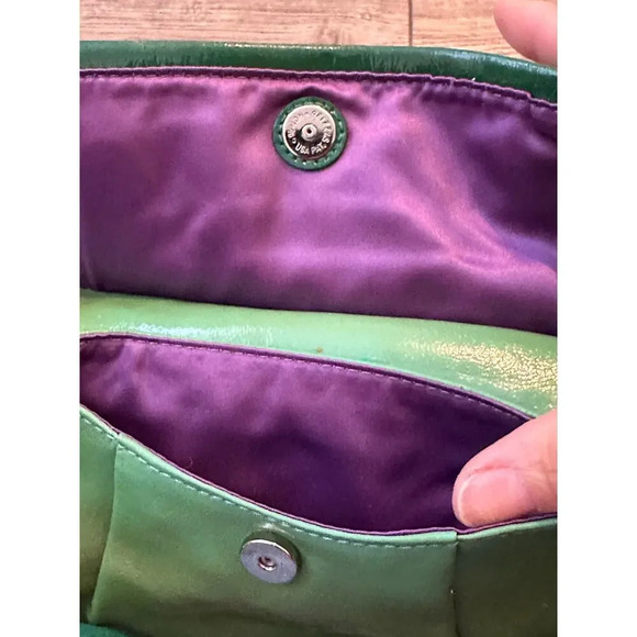 Vintage Coach Green Patent Leather Pat Groovy Shoulder Bag - Picture 7 of 11